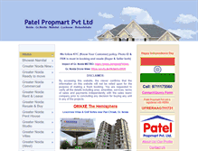 Tablet Screenshot of patelprop.com